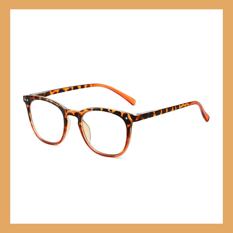 Sexiga läsglasögon med leopardmönster för kvinnor Anti-Blue Light Gradient