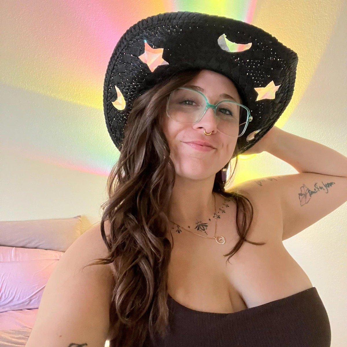 Sista dagen 50% rabattđ„Suncatcher Cowgirl Halm Prisma Hatt