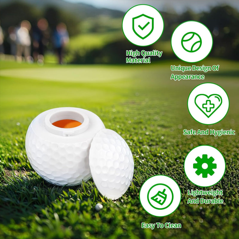 Kreativt snapsglas format som en golfboll