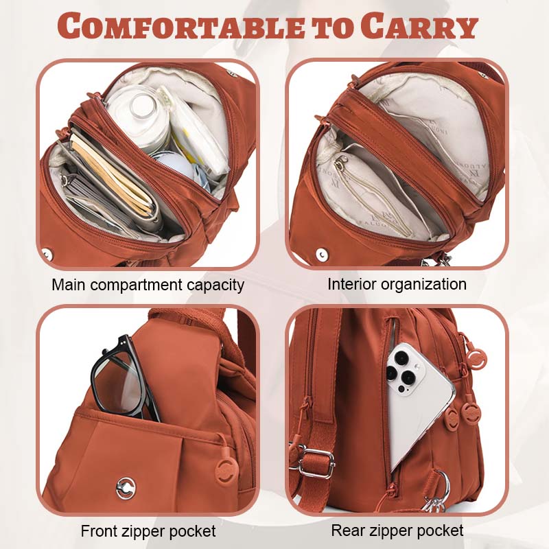 🎒 Multifunktionell ryggsäck i nylon · Din snygga följeslagare i vardagen