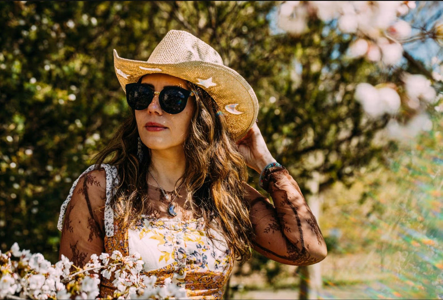 Sista dagen 50% rabattđ„Suncatcher Cowgirl Halm Prisma Hatt