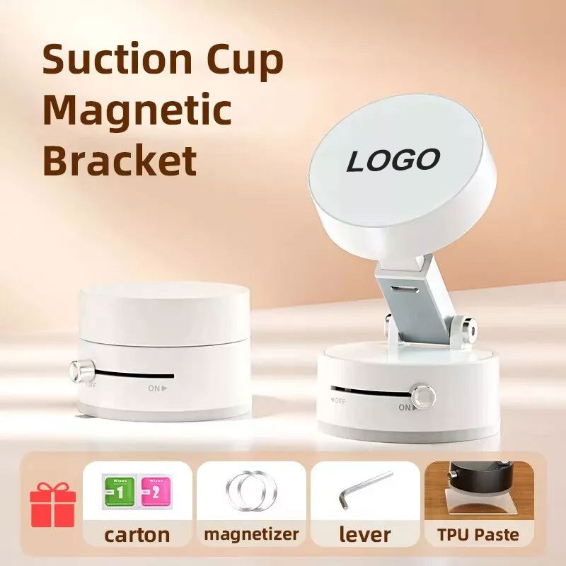 Magnetisk telefonstativ med vakuumsug