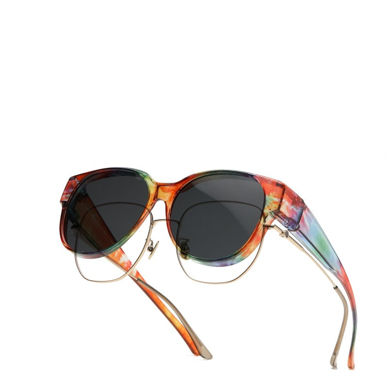 đ¶ Nya solglasögon i cat-eye-modell i extra stor storlek, med polariserade glas och UV400-skyd
