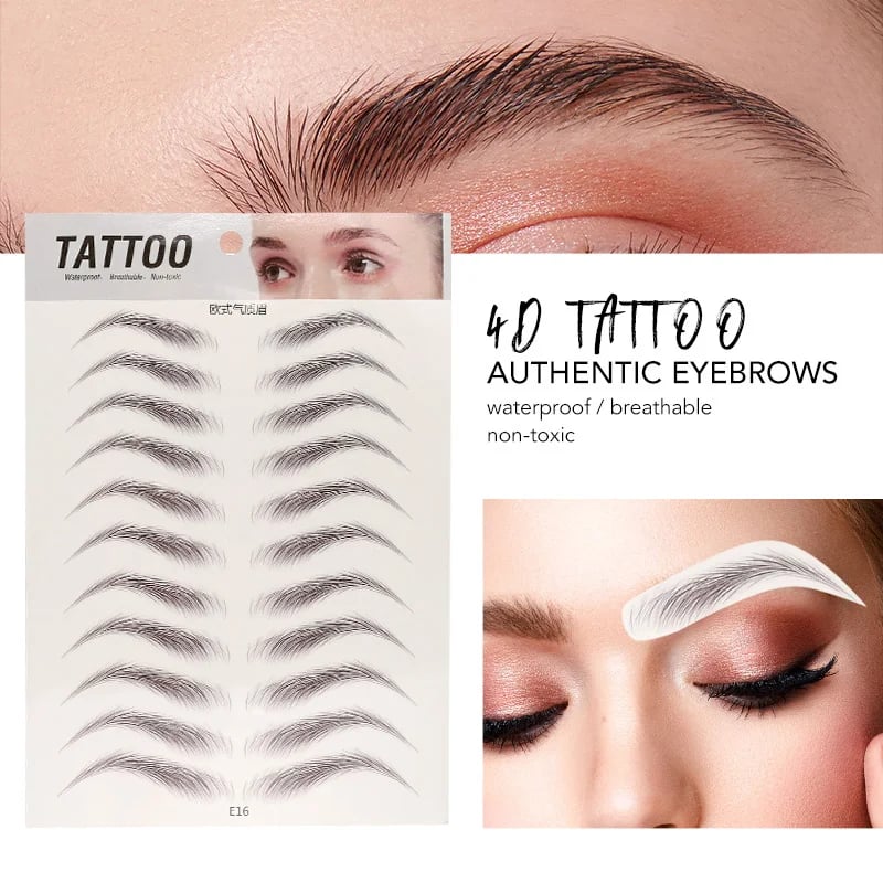 💄4D vattentäta ögonbrynsklistermärken🔥 (med ögonbrynstrimmer)