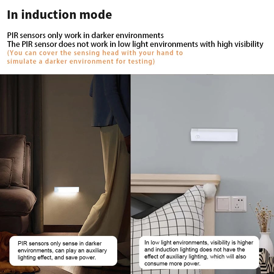 đ„TidsbegrĂ€nsat erbjudande â Smart sensor LED-nattlampa, ingen borrning krĂ€vs