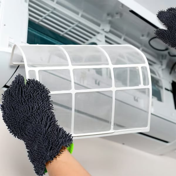 Dubbelsidiga femfingershandskar för biltvätt