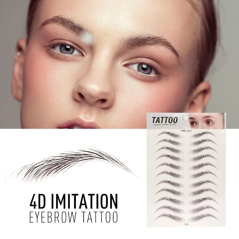 💄4D vattentäta ögonbrynsklistermärken🔥 (med ögonbrynstrimmer)