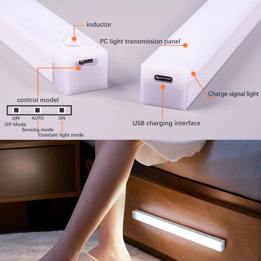 đ„TidsbegrĂ€nsat erbjudande â Smart sensor LED-nattlampa, ingen borrning krĂ€vs