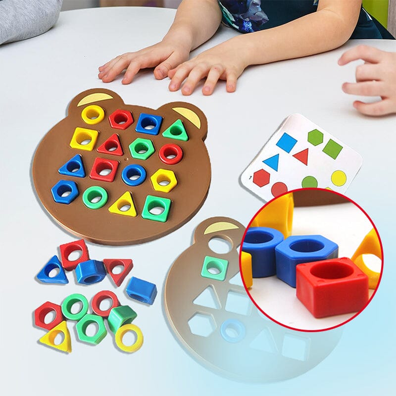 Familjefestspel - Spel för att matcha former