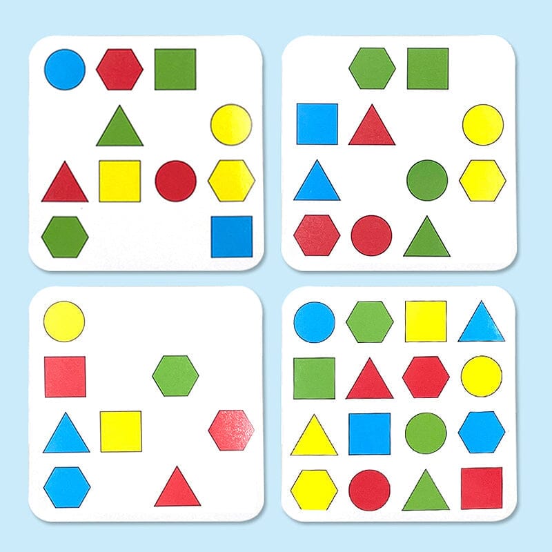 Familjefestspel - Spel för att matcha former