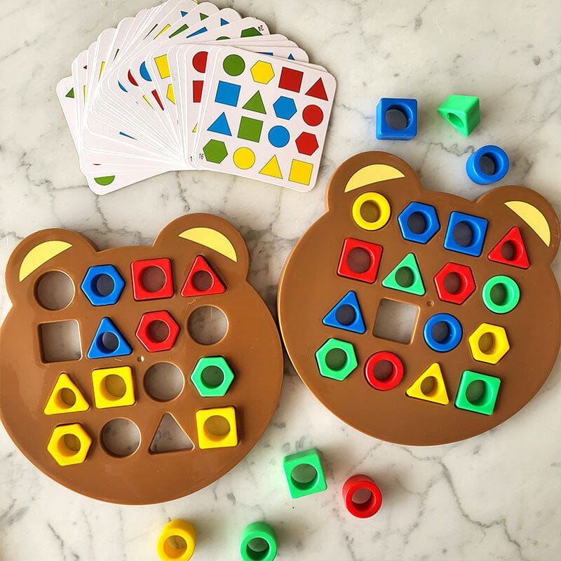 Familjefestspel - Spel för att matcha former