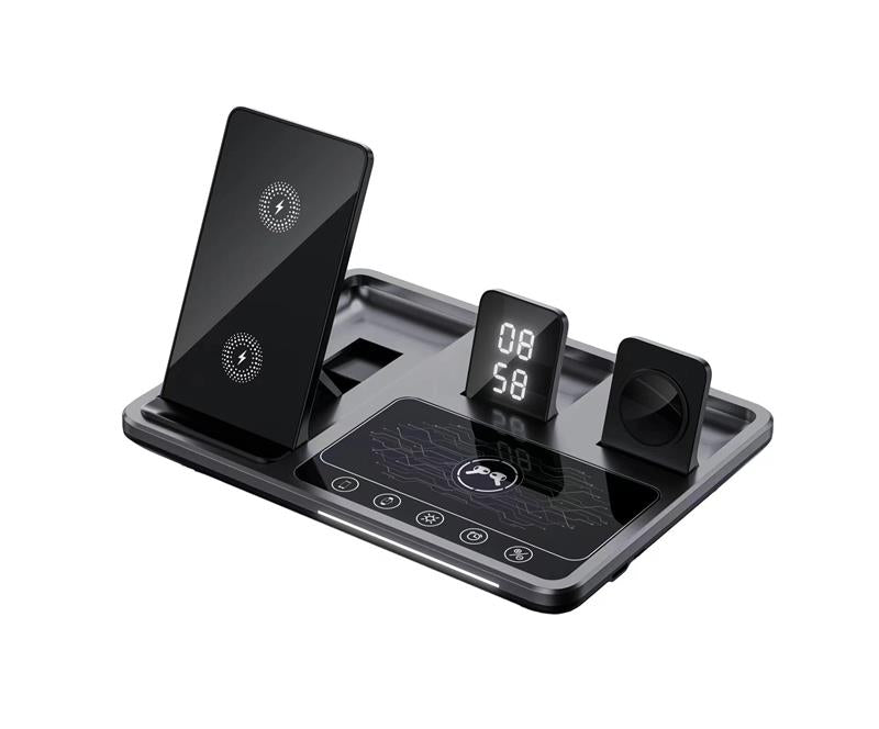 Ny generation snabb Smart Touch 4 i 1 trådlös laddare för iPhone, Apple Watch och AirPods