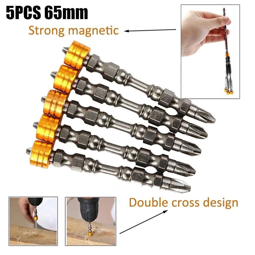 đ„5 bitars uppsĂ€ttning magnetiska skruvmejselbits
