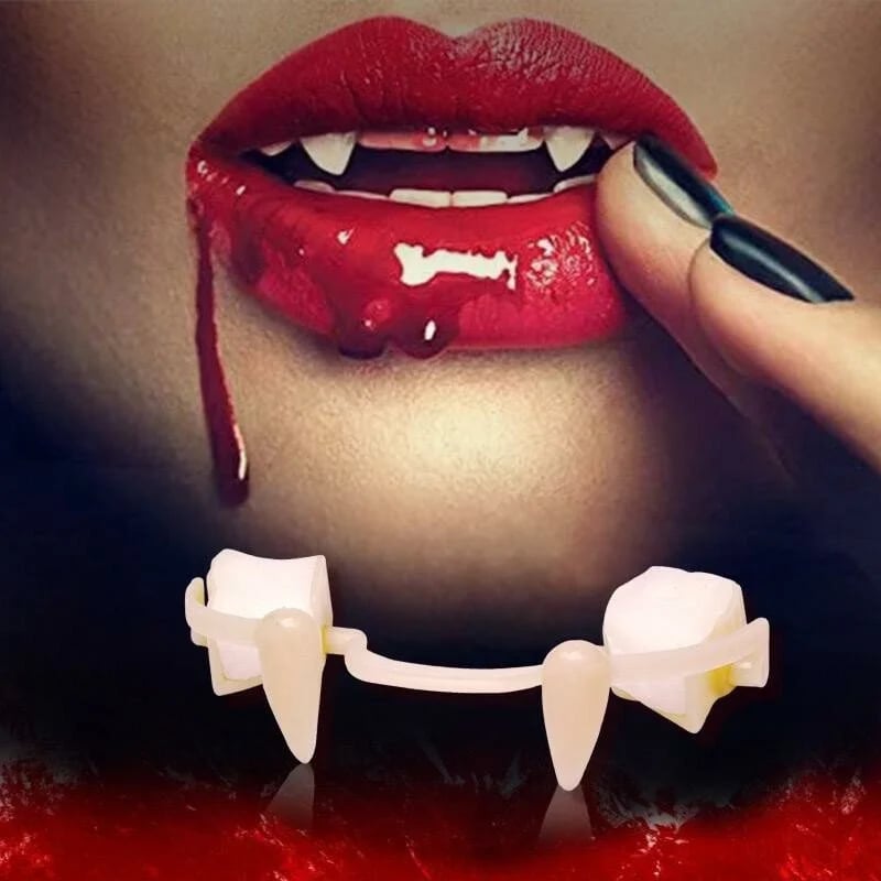 đFörsta Halloween 51% OFF - Uttagbar Halloween Vampyr Fangsđ§ââïž
