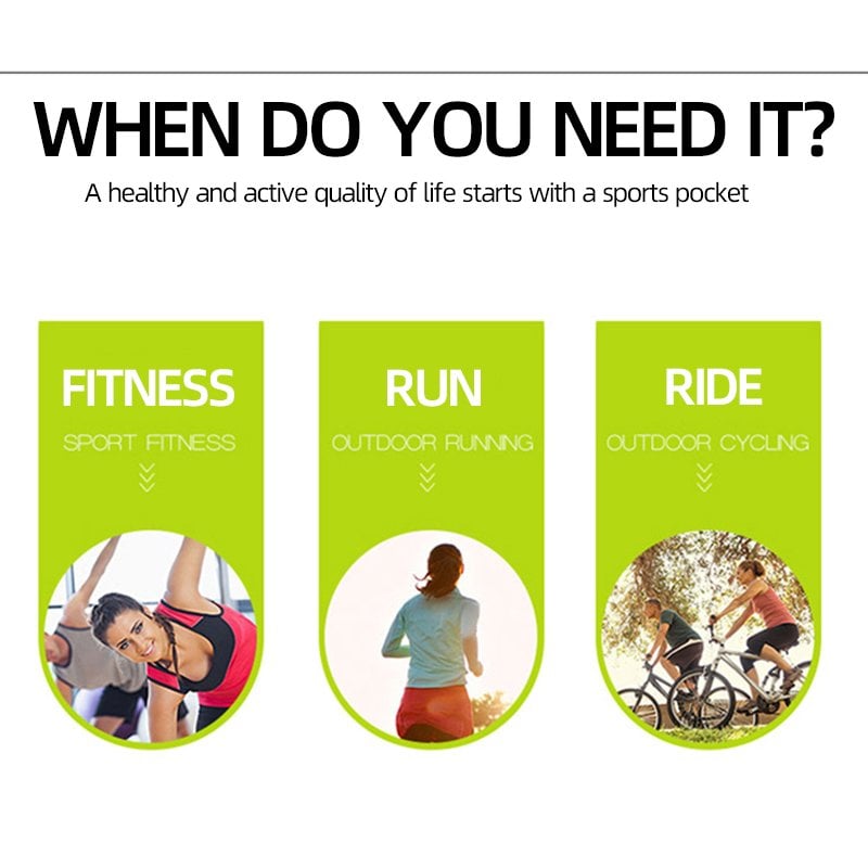 đLöpning Sport Jogging BĂ€rbar utomhus telefonhĂ„llare VattentĂ€t bĂ€ltesvĂ€ska