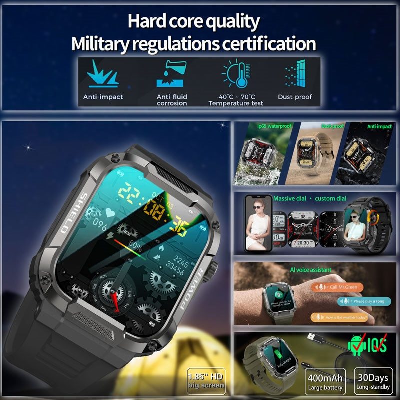 【49% RABATT IDAG】2023 NY MULTIFUNKTIONELL SMART KLOCKA MK66