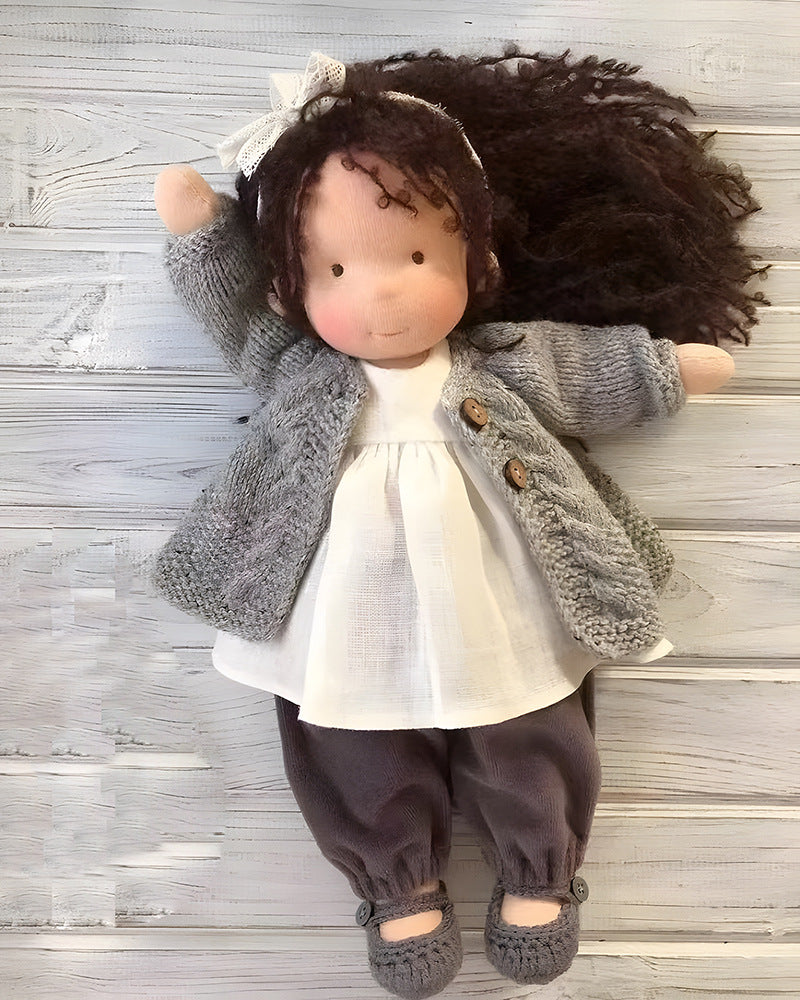 🔥Sista dagen 49% rabatt - 👧Handgjord Waldorf-docka - Elena