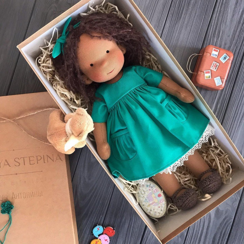 🔥Sista dagen 49% rabatt - 👧Handgjord Waldorf-docka - Elena