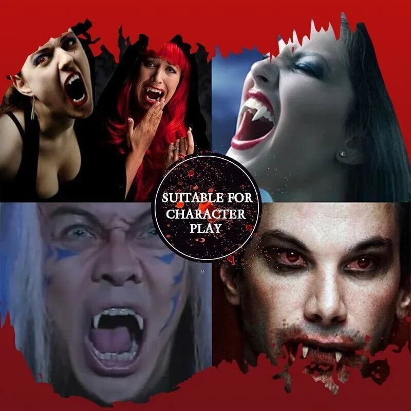 đFörsta Halloween 51% OFF - Uttagbar Halloween Vampyr Fangsđ§ââïž