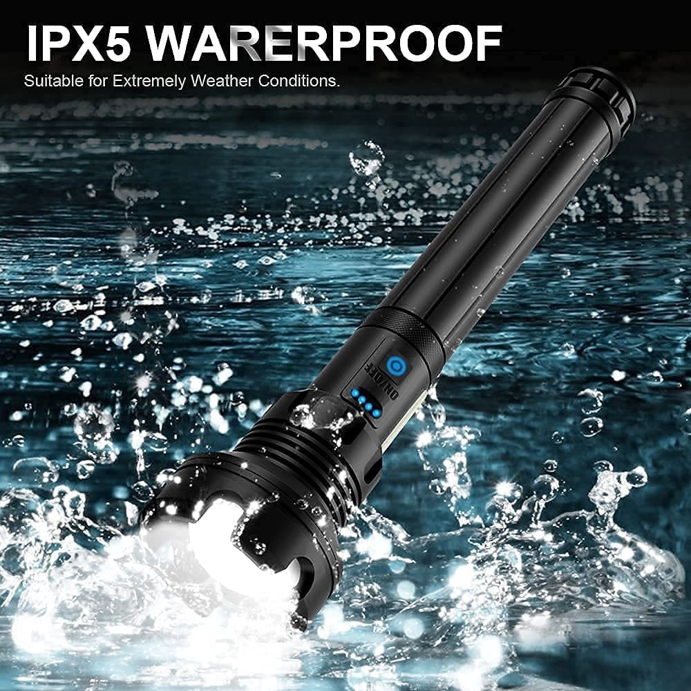 LED Uppladdningsbar Tactical Laser Ficklampa Hög Lumens
