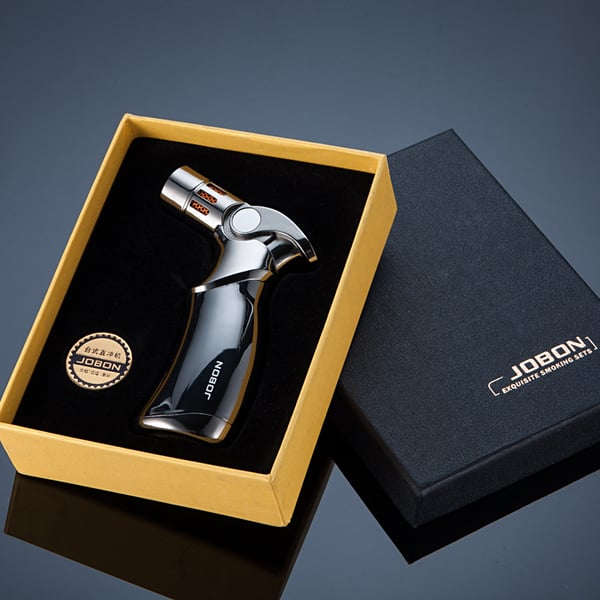 🎉50% rabatt 🎅 Vindtät rak ficklampa Blue Flame Lighter