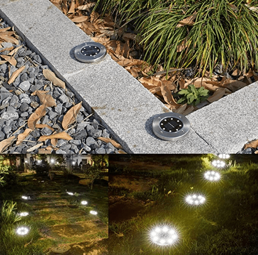 Soldriven LED gångvägsljus