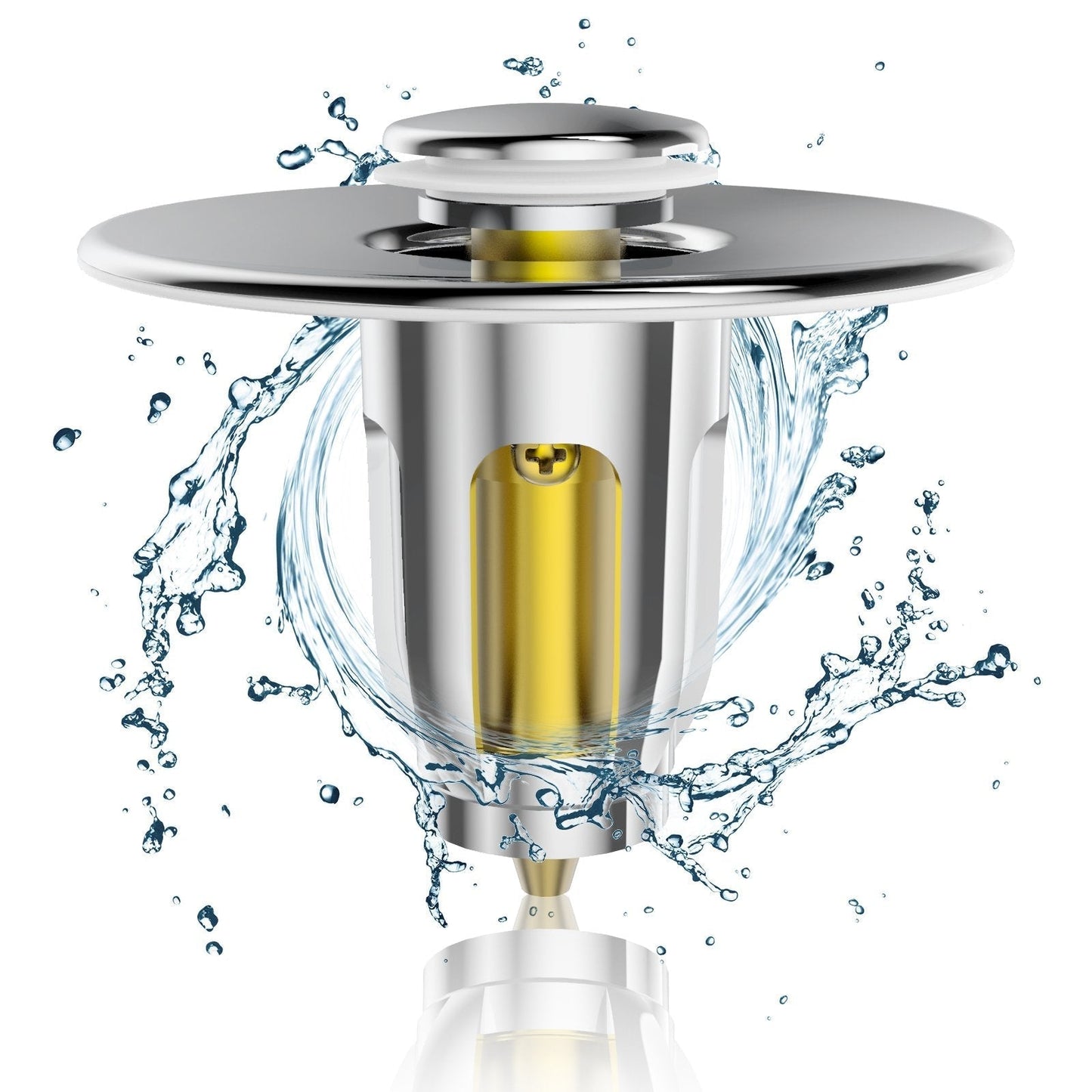 Kruggo® Pop-up Ablaufgarnitur Waschbecken Stopper