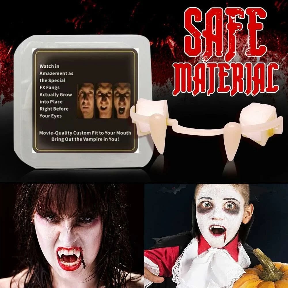 đFörsta Halloween 51% OFF - Uttagbar Halloween Vampyr Fangsđ§ââïž