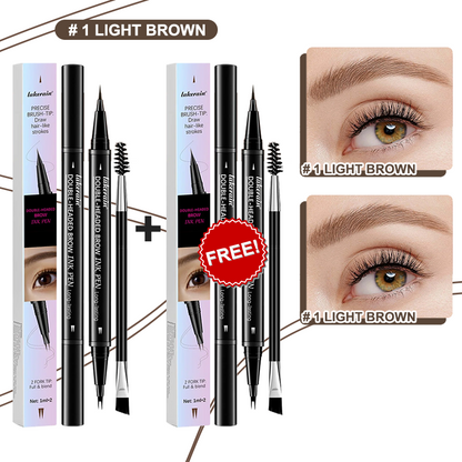 💖KÖP 1 FÅ 1 GRATIS 💖2-i-1 4D-ögonbrynspenna (naturlig brynmakeup och ögonfranslinje)