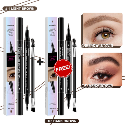 💖KÖP 1 FÅ 1 GRATIS 💖2-i-1 4D-ögonbrynspenna (naturlig brynmakeup och ögonfranslinje)