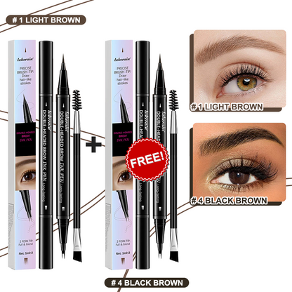 💖KÖP 1 FÅ 1 GRATIS 💖2-i-1 4D-ögonbrynspenna (naturlig brynmakeup och ögonfranslinje)