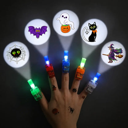 👻🎃 Halloween-fingerprojektorringar – LED-festgåvor för barn