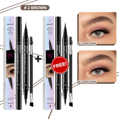 💖KÖP 1 FÅ 1 GRATIS 💖2-i-1 4D-ögonbrynspenna (naturlig brynmakeup och ögonfranslinje)