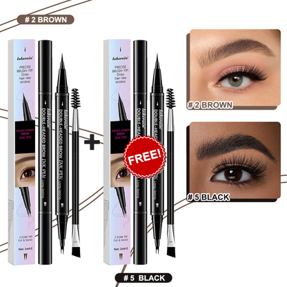💖KÖP 1 FÅ 1 GRATIS 💖2-i-1 4D-ögonbrynspenna (naturlig brynmakeup och ögonfranslinje)