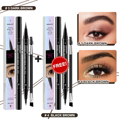 💖KÖP 1 FÅ 1 GRATIS 💖2-i-1 4D-ögonbrynspenna (naturlig brynmakeup och ögonfranslinje)