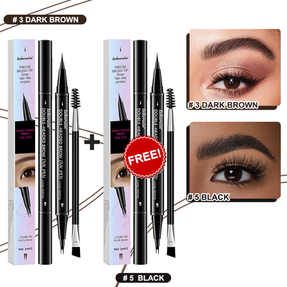 💖KÖP 1 FÅ 1 GRATIS 💖2-i-1 4D-ögonbrynspenna (naturlig brynmakeup och ögonfranslinje)