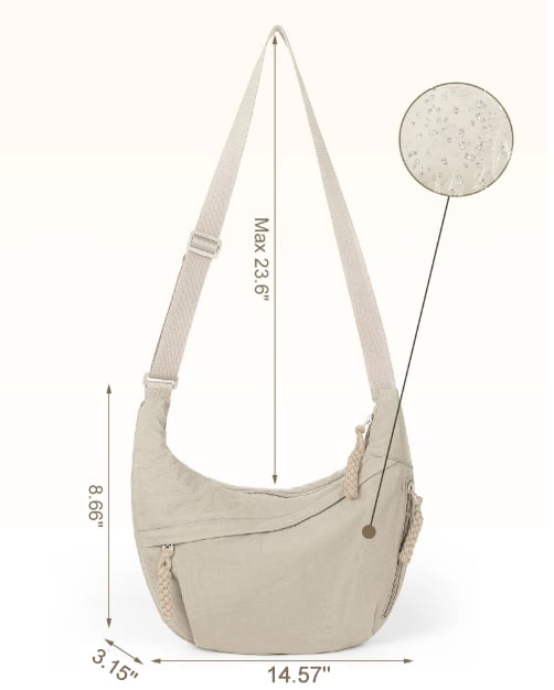 🔥🔥Fashionabel axelremsväska i nylon i enfärgad modell🔥