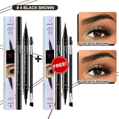 💖KÖP 1 FÅ 1 GRATIS 💖2-i-1 4D-ögonbrynspenna (naturlig brynmakeup och ögonfranslinje)