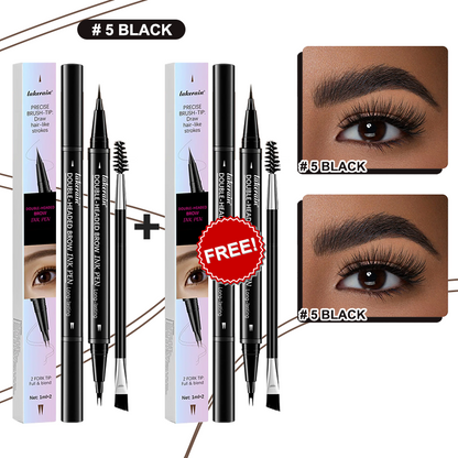 💖KÖP 1 FÅ 1 GRATIS 💖2-i-1 4D-ögonbrynspenna (naturlig brynmakeup och ögonfranslinje)
