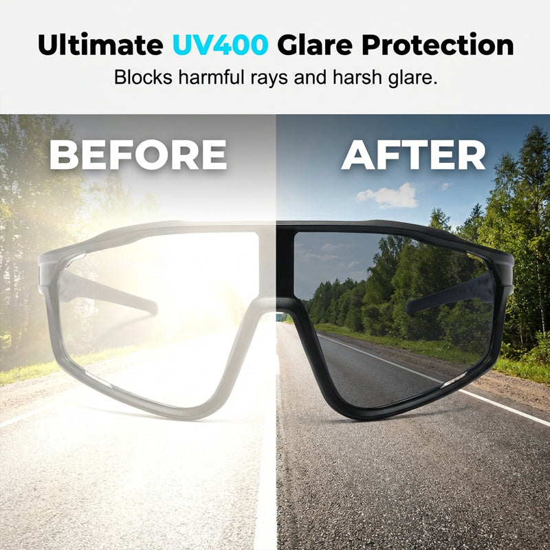 🌟Nytt 2026: Upp till 50% rabatt!🌟 Fotokromatiska sportglasögon för utomhusbruk