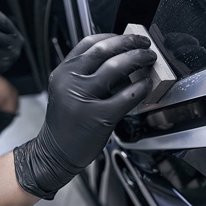 Nitrilhandskar, 100/50-pack - Svarta engångshandskar | Tjocka & Skyddande