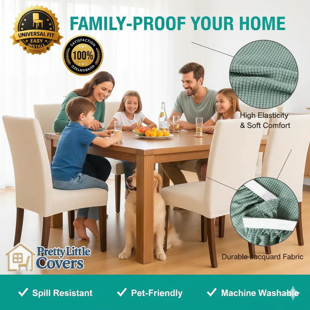 Snygga stolsöverdrag – ge dina gamla stolar ett lyft på nolltid!