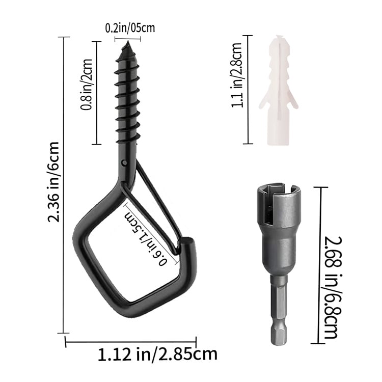 🔥Sista dagen 50% RABATT🔥Vindtät och rostbeständig🔧Säkerhetsskruv Slitstark metallkrok för takkrok