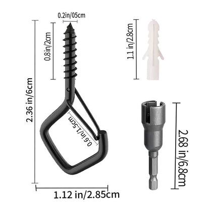 🔥Sista dagen 50% RABATT🔥Vindtät och rostbeständig🔧Säkerhetsskruv Slitstark metallkrok för takkrok