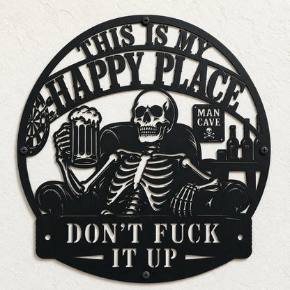 💀🍺"Detta är min lyckliga plats" Intressanta dekorationer för exklusiva utrymmen för män