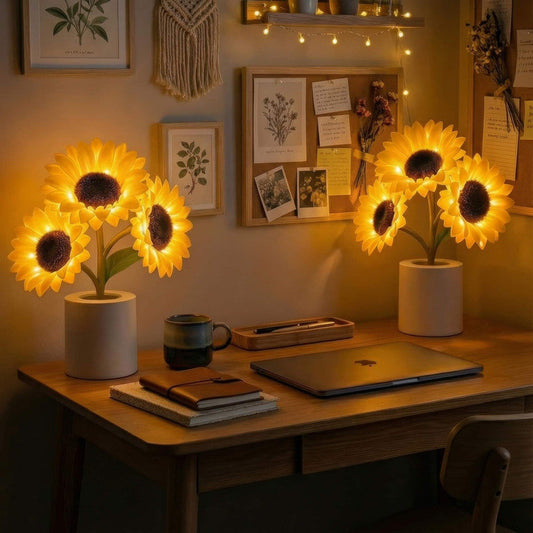 Glittrande solroslampa