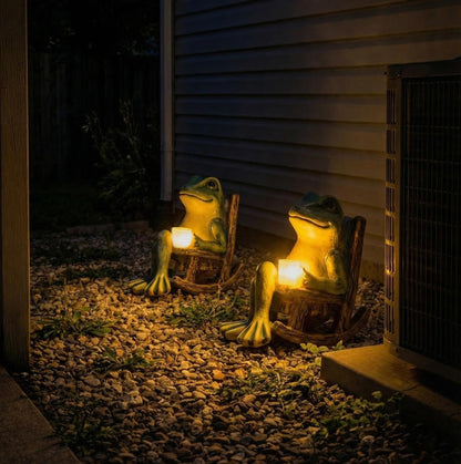 Den lysande trädgårdsgrodan