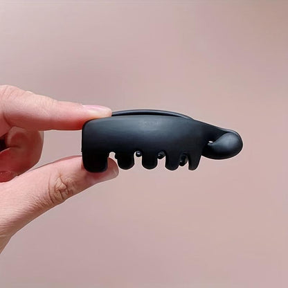 Mini-hårklämmor med halkskydd i bananform (4 st.) – Lätta hårklämmor för hästsvansar och knutar i tunt/fint hår