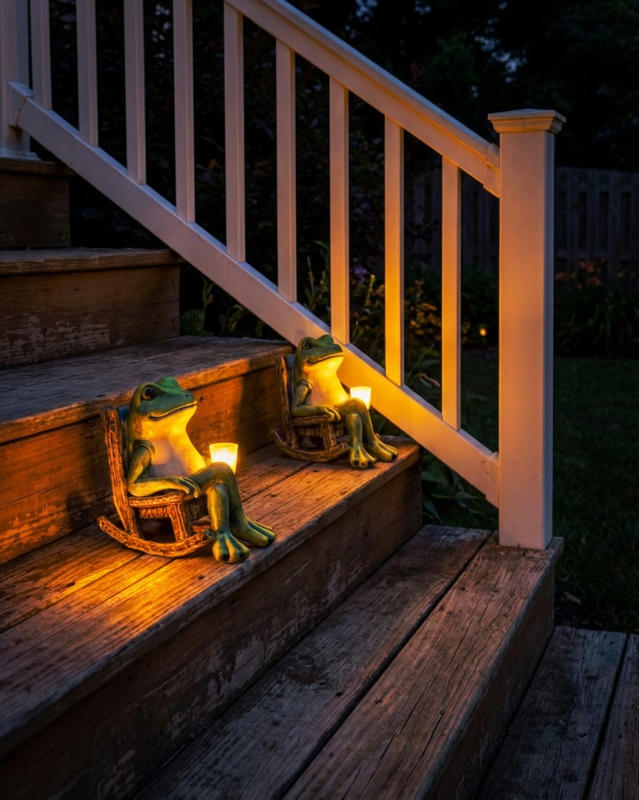 Den lysande trädgårdsgrodan