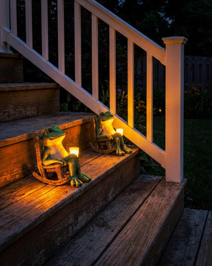 Den lysande trädgårdsgrodan